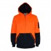 Hivis 2 tone full zip super fleecy hoodie