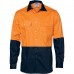 HiVis Two Tone Cotton Drill Shirt - Long Sleeve