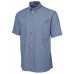  S/S Cotton Chambray Shirt Blue Stitch 4CUS